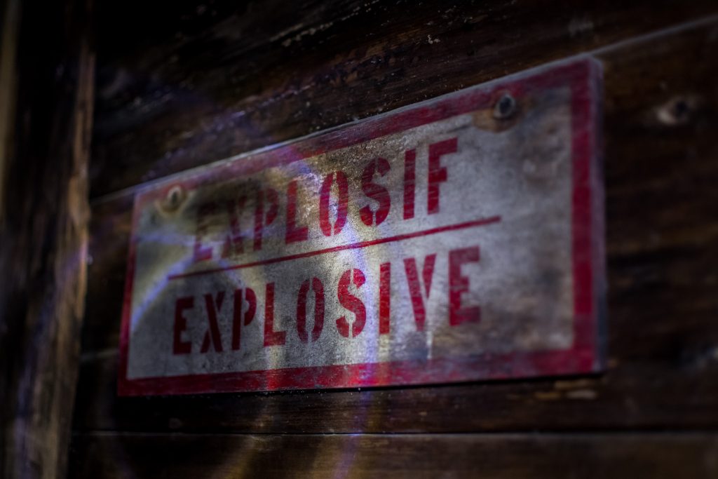explosive mine