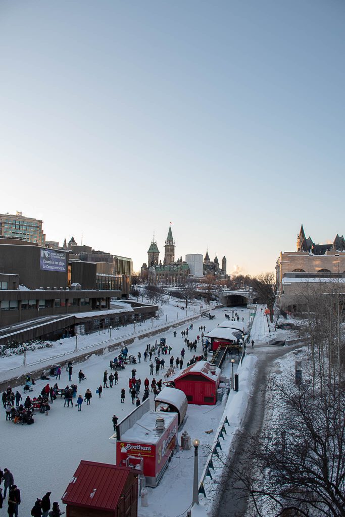 canal rideau parlement hiver